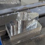 aluminum machined part