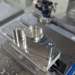 machined aluminum part